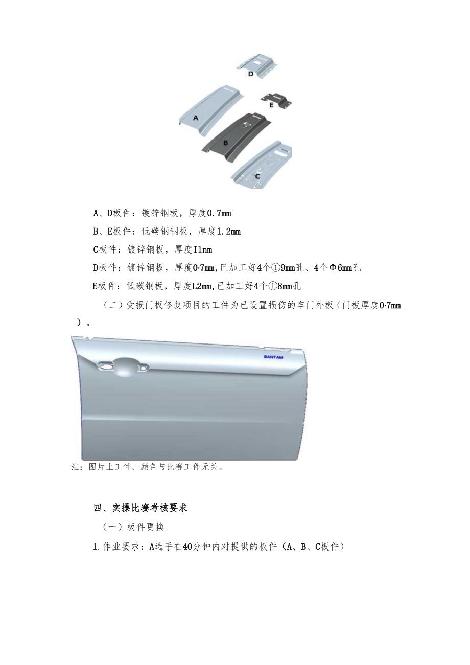 2025年海南省中等职业学校学生职业技能竞赛 汽车车身修复与美容 赛项规程）.docx_第2页