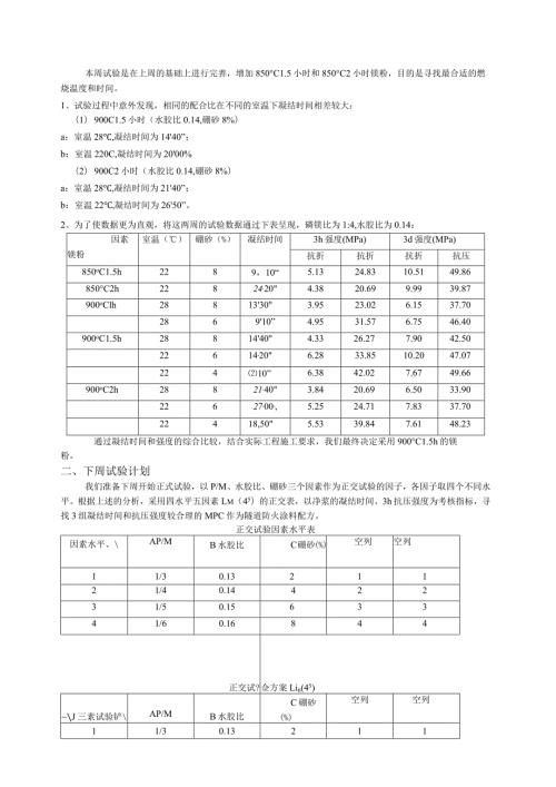 煅烧温度和时间.docx