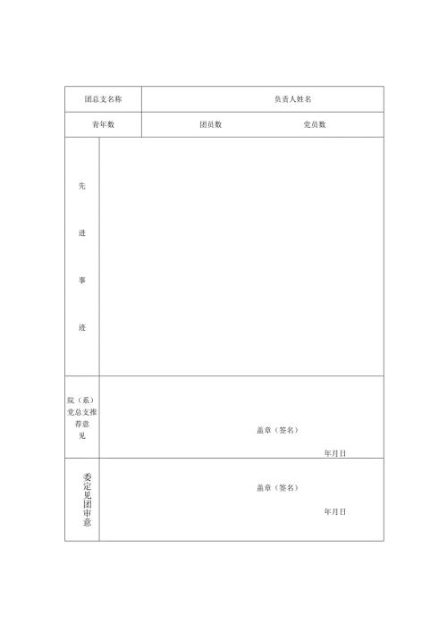 五四红旗团总支申报表.docx