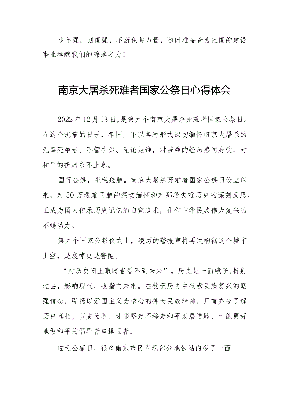 南京大屠杀死难者国家公祭日心得体会精选.docx_第3页