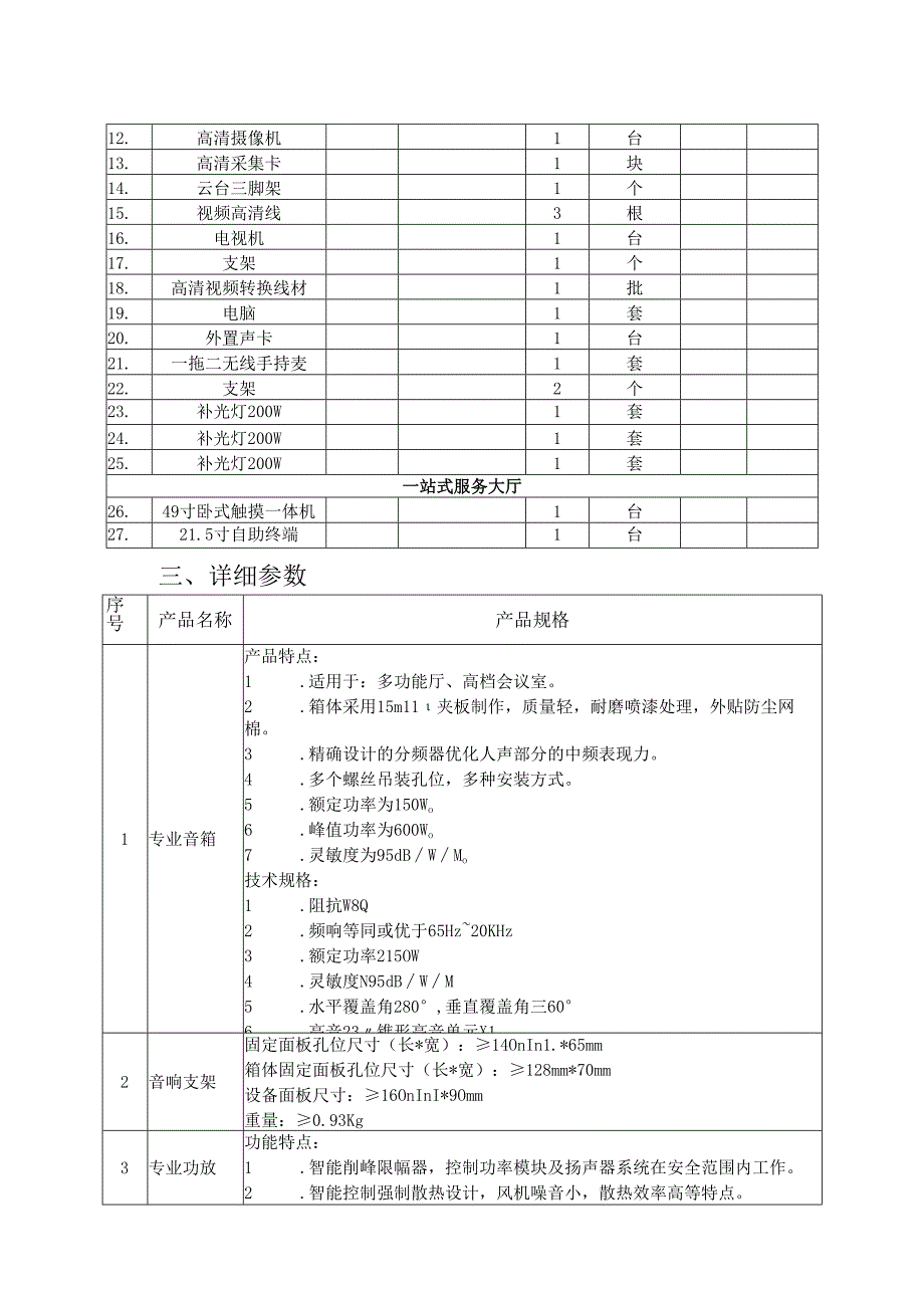 XX职业技术大学学生“就业之家”建设多媒体设备采购项目方案（2024年）.docx_第3页