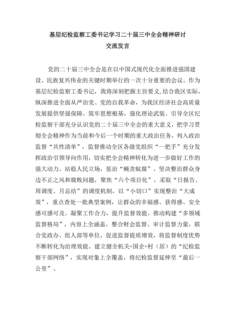 驻县公安局纪检监察组负责人学习贯彻党的二十三中全会精神心得体会(5篇集合).docx_第2页