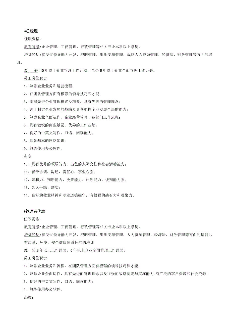 WI04员工岗位职责和任职要求.docx_第1页
