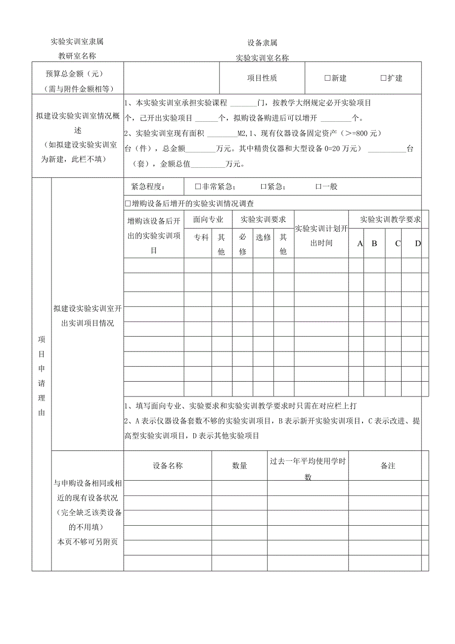 江门职业技术学院20实验实训室建设立项申报表.docx_第2页