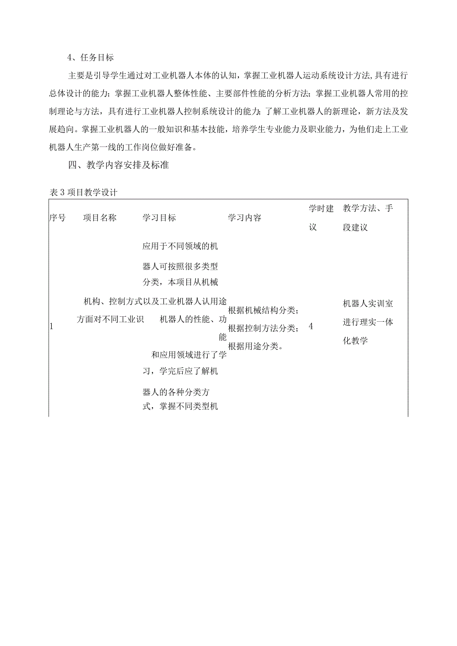 《工业机器人技术基础》课程标准.docx_第3页