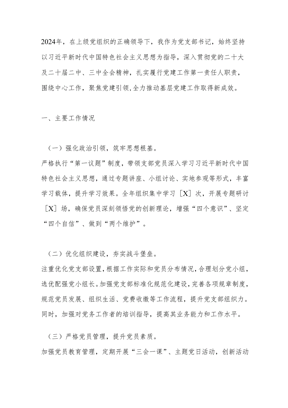 10.党支部书记抓基层党建工作述职报告（精选）.docx_第2页
