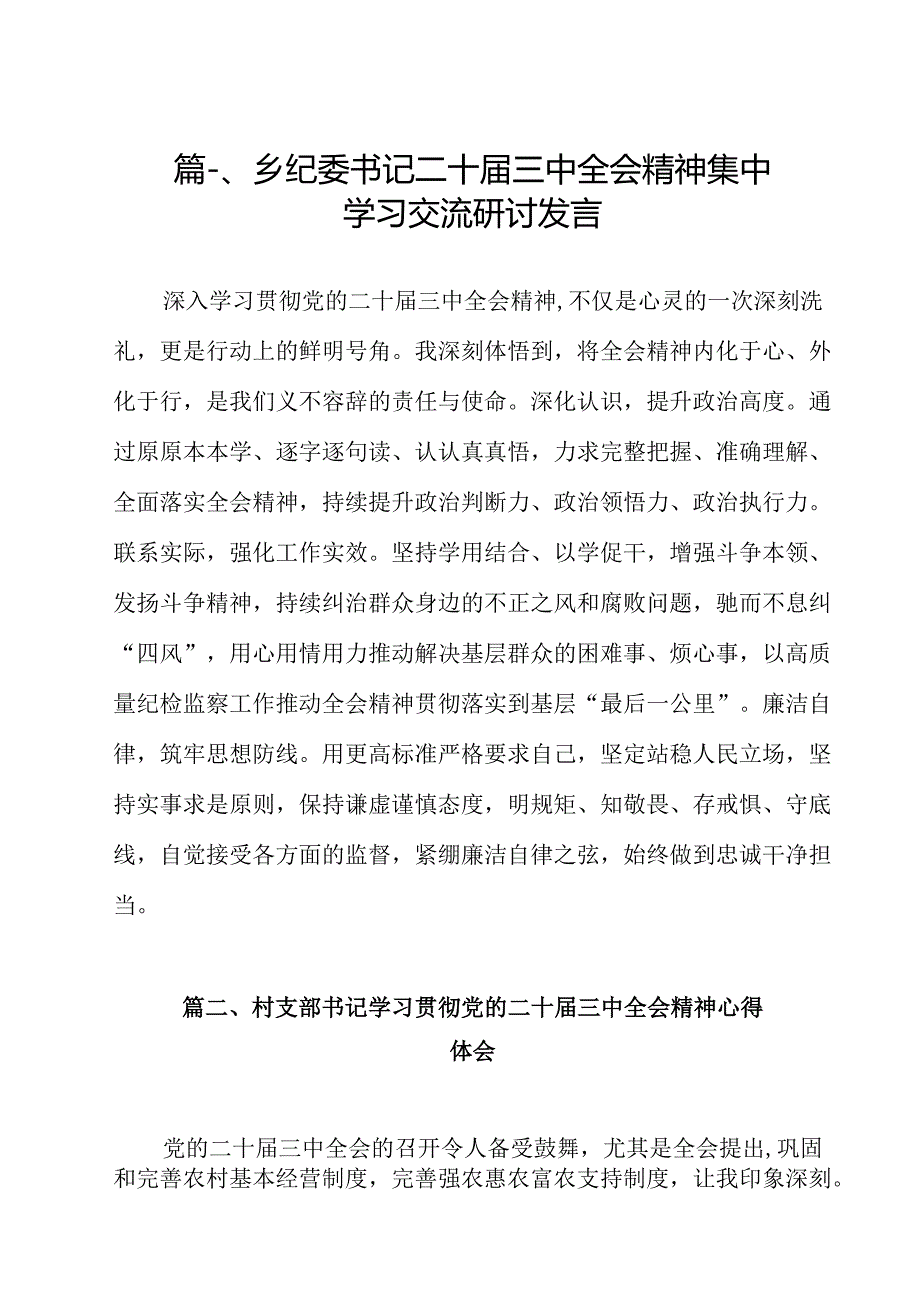 乡纪委书记二十三中全会精神集中学习交流研讨发言（共13篇）.docx_第2页