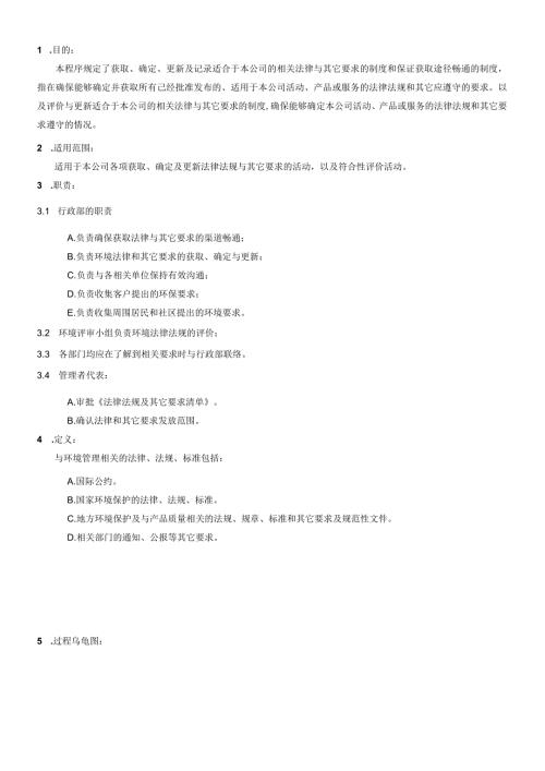 环境法律与其他要求识别和合规性控制程序.docx