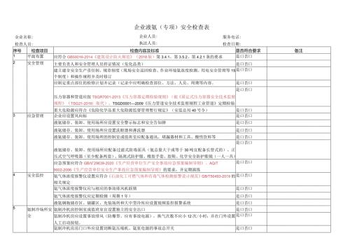 液氨专项检查表（2024修改）.docx