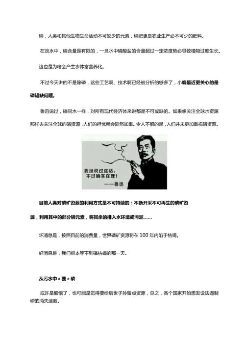 有些污水厂还在纠结怎么除磷？磷回收才是未来污水除磷的新出路！.docx