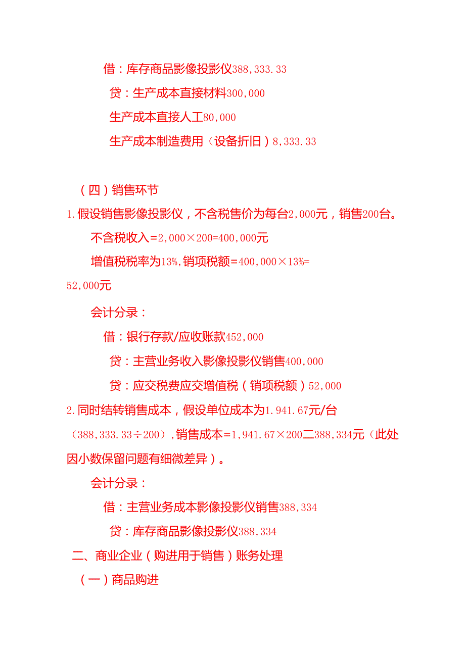 影像投影仪账务处理实例－记账实操.docx_第3页