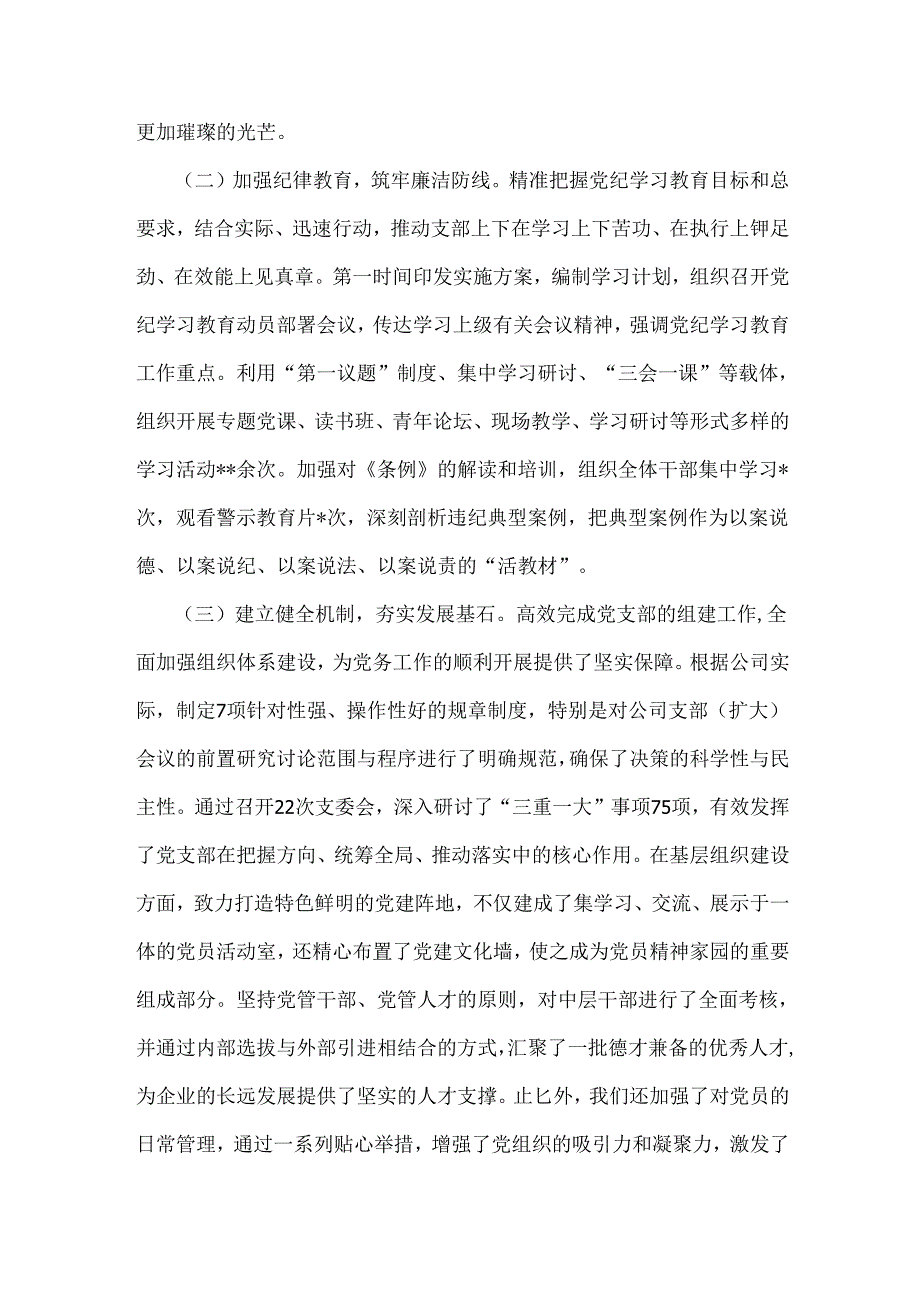 2024年党建总结及党建工作开展情况总结报告3500字范文.docx_第2页