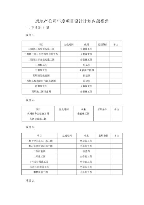 房地产公司项目设计计划内部视角.docx