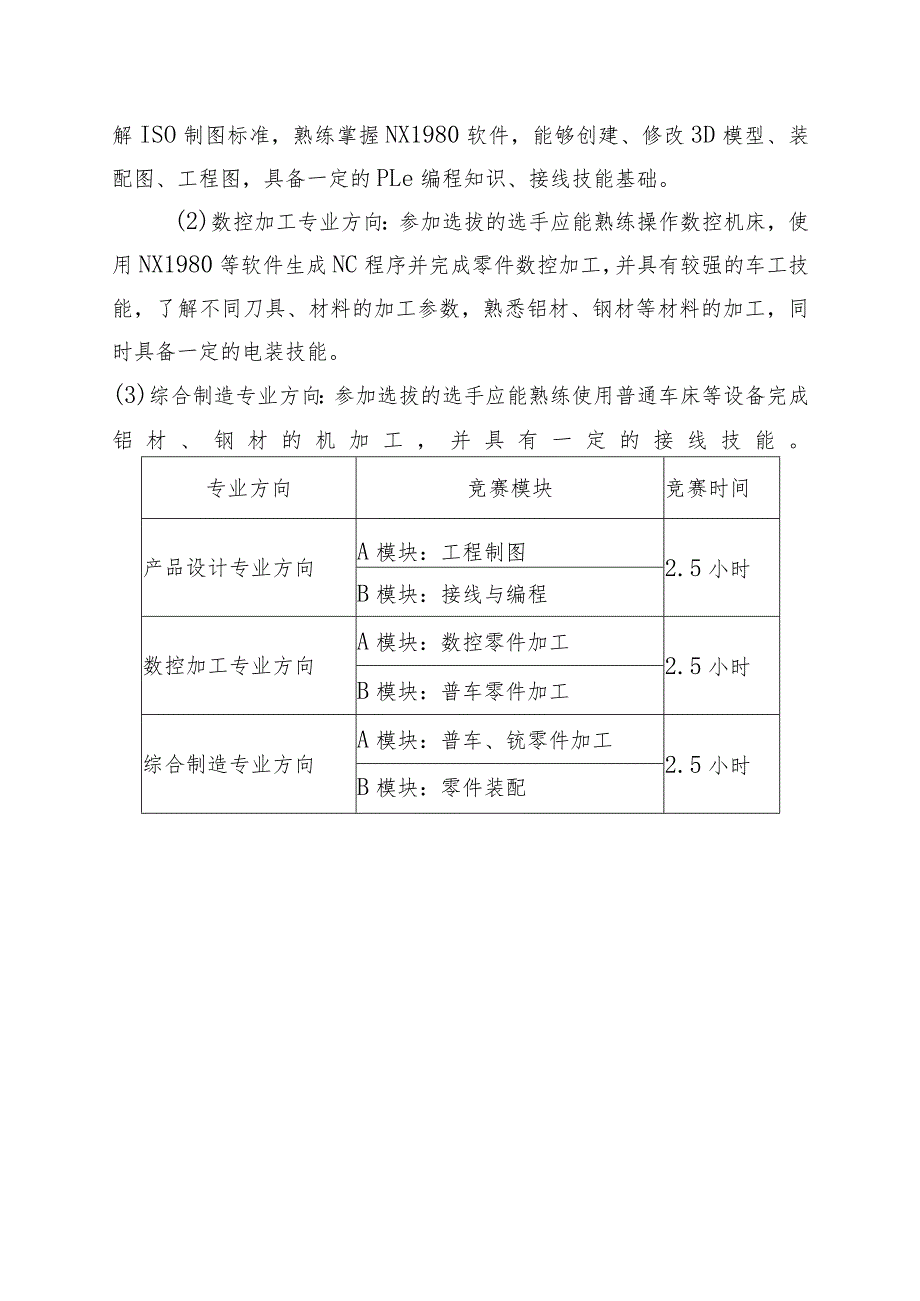 第一山东省职业技能大赛淄博市选拔赛“制造团队挑战赛三人项目”赛项竞赛实施方案技术工作文件.docx_第3页