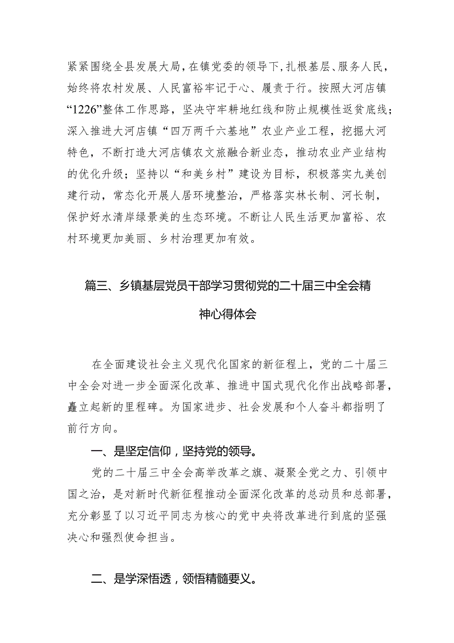 乡镇领导干部学习二十三中全会精神心得研讨发言7篇（最新版）.docx_第3页