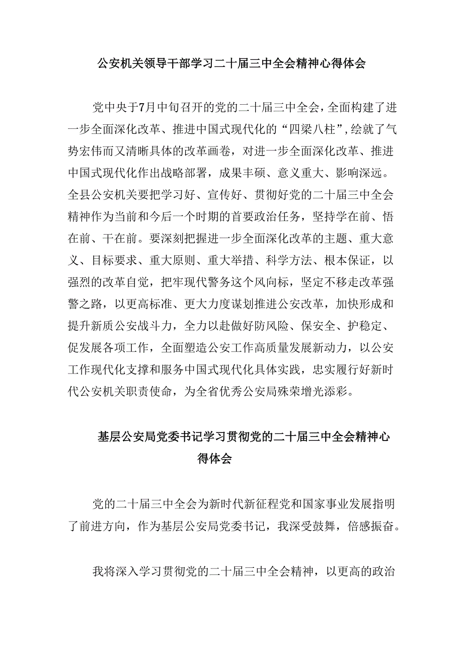 （11篇）公安民警学习二十三中全会精神研讨发言范本.docx_第2页