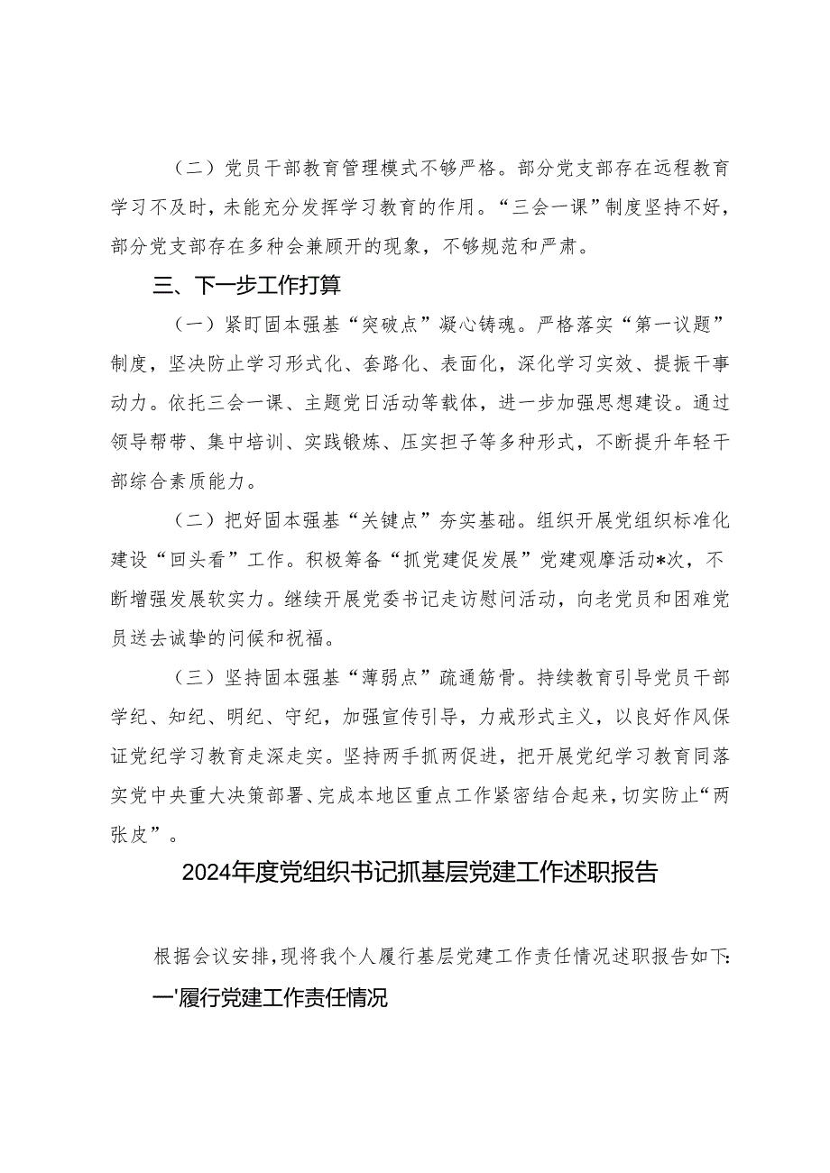 2024年党组织书记、机关党委书记抓基层党建工作述职报告.docx_第3页