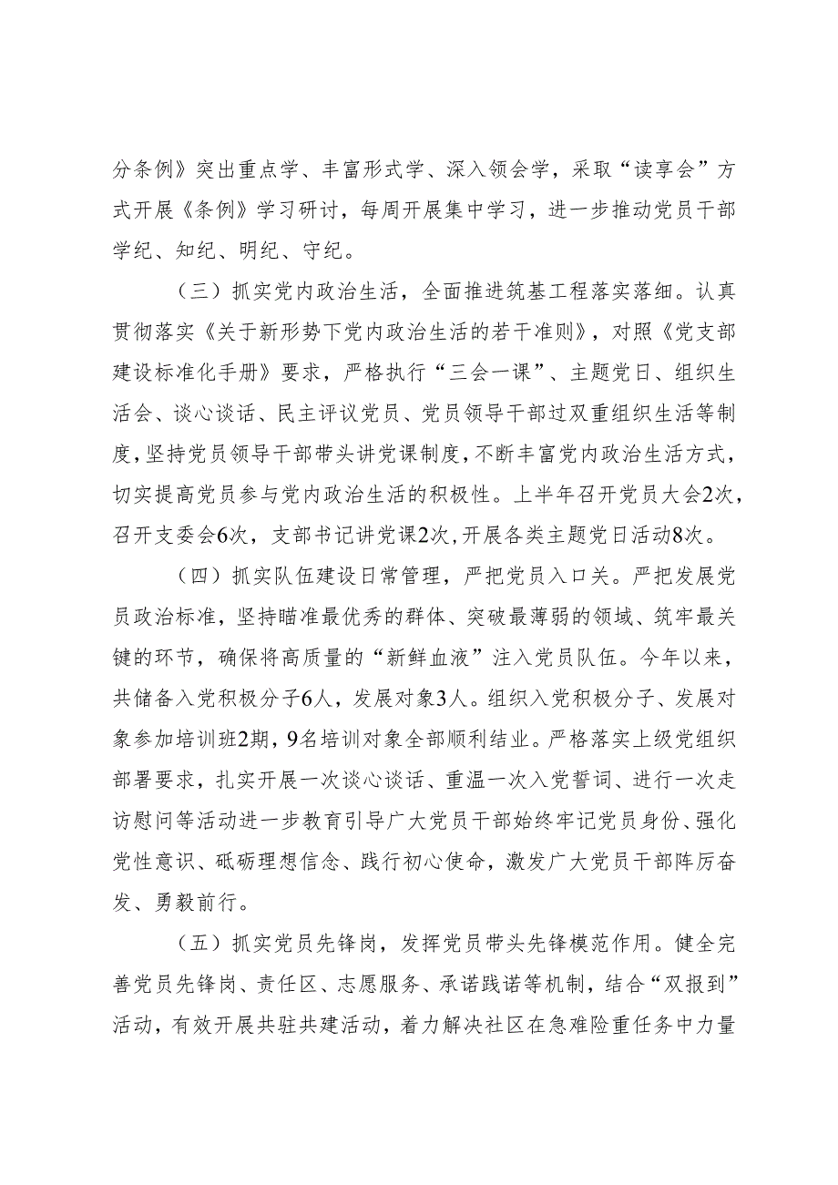 专项工作总结∣半年总结：党支部2024年上半年总结（3000字）.docx_第2页