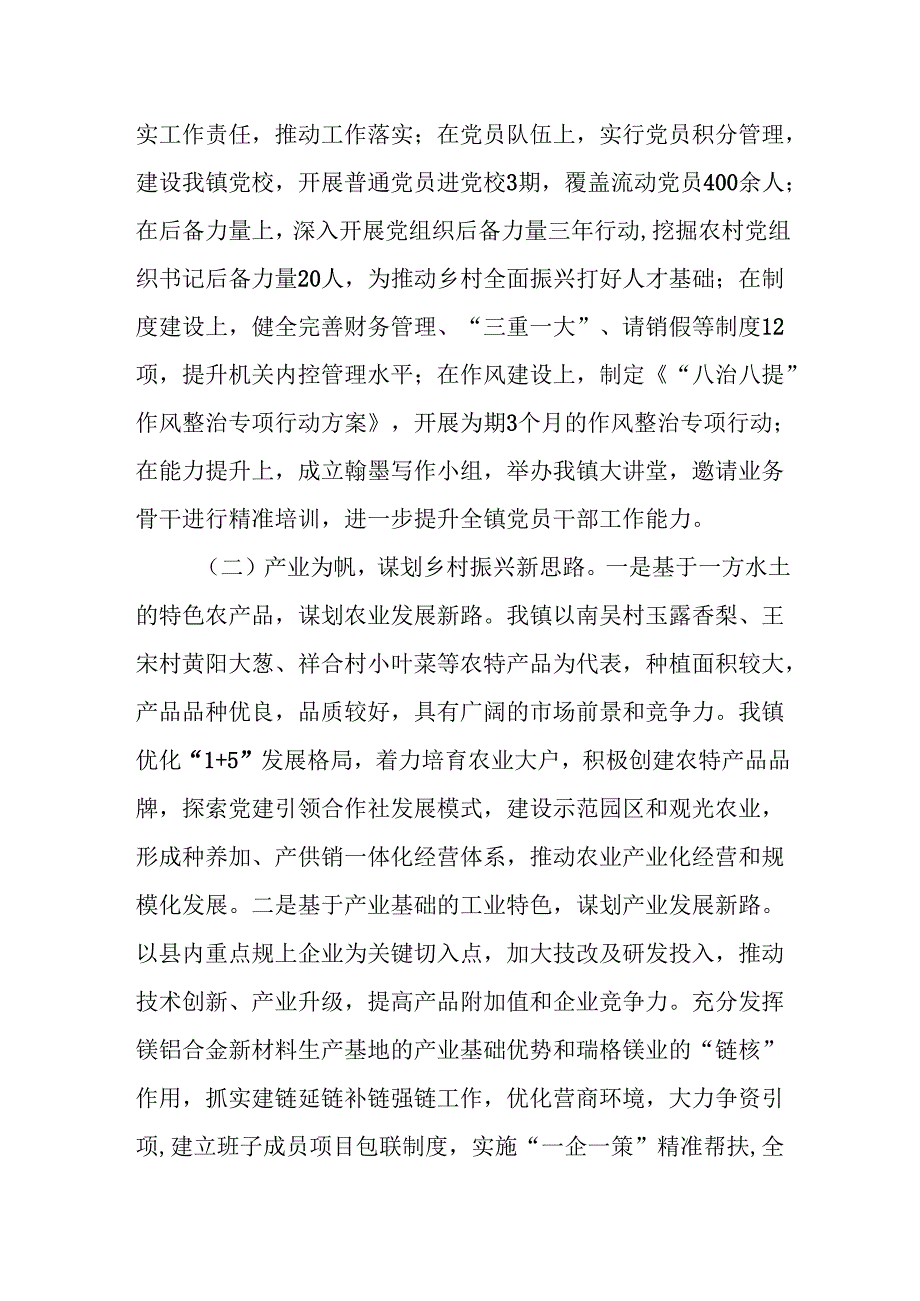 乡镇推动乡村全面振兴工作总结.docx_第2页