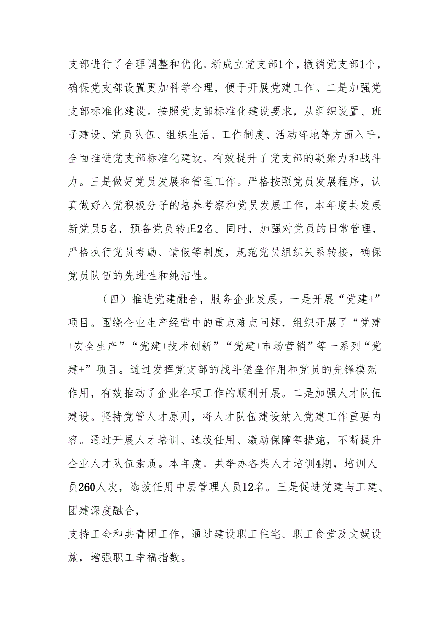 公司党委书记2024抓基层党建工作述职报告.docx_第2页