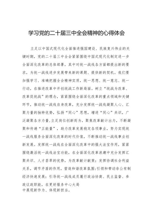 学习党的二十三中全会精神的心得体会精品发言稿32篇.docx