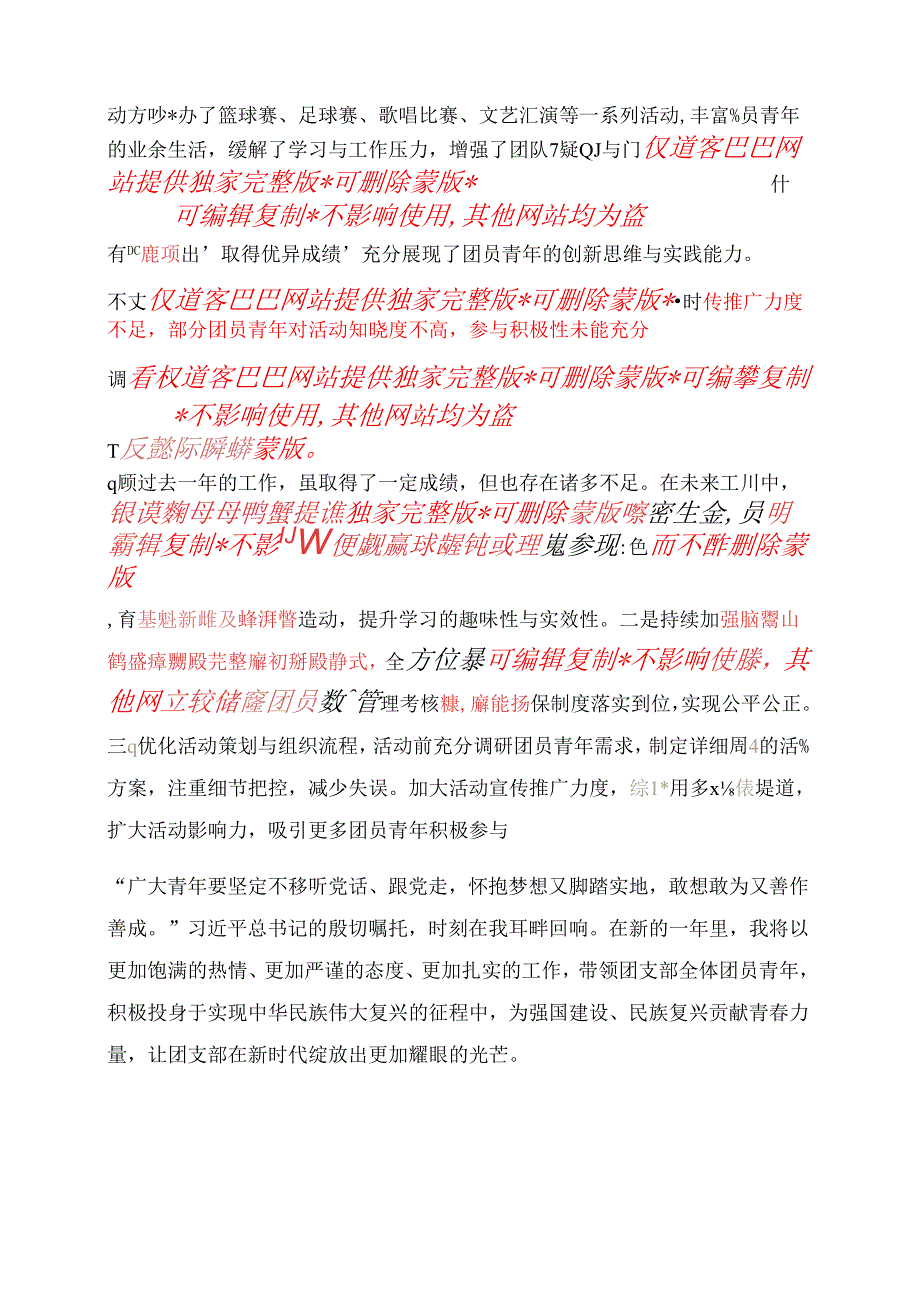 2025 团支部书记工作总结（精选）.docx_第3页