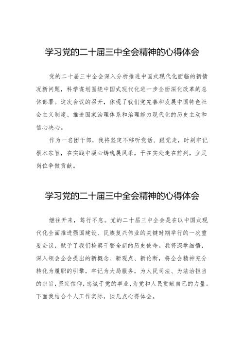 学习党的二十三中全会精神的心得体会精选范文32篇.docx