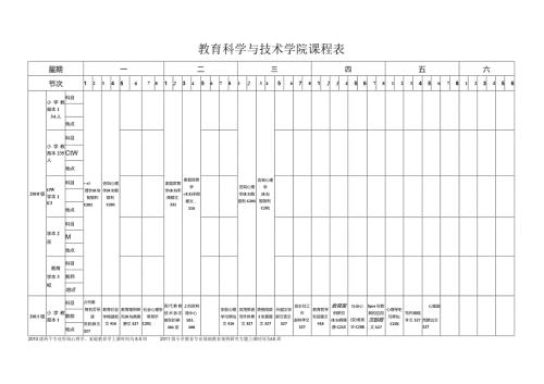 教育科学与技术学院课程表.docx
