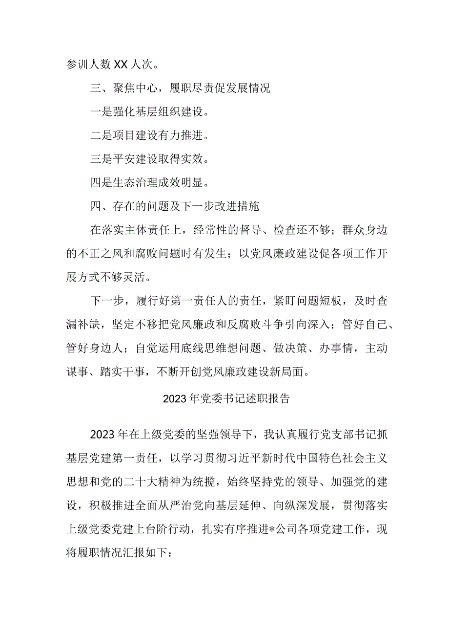 2023年二甲医院党委书记述职报告 （5份）.docx_第2页