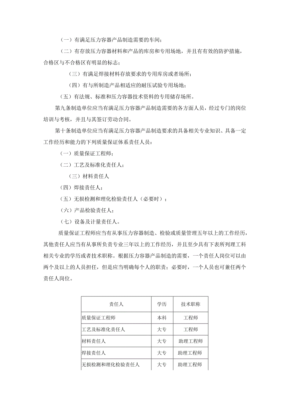 空调制冷行业小型压力容器制造许可条件(试行)(1).docx_第2页