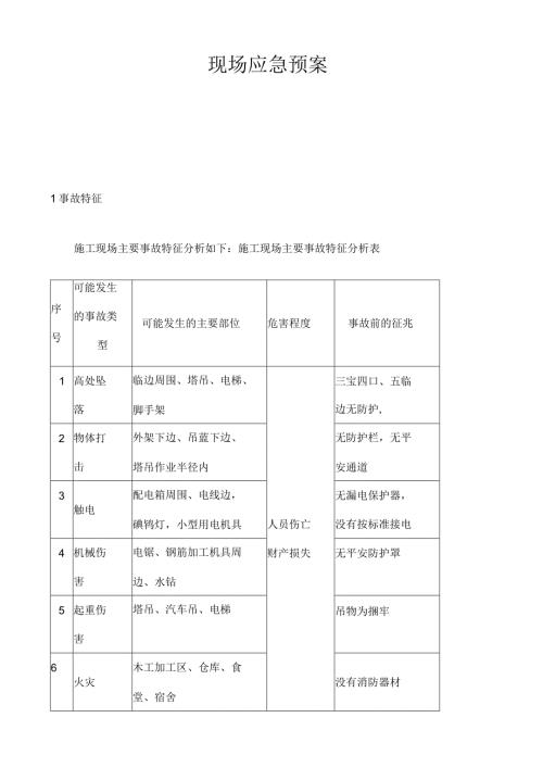 建筑施工现场应急预案.docx