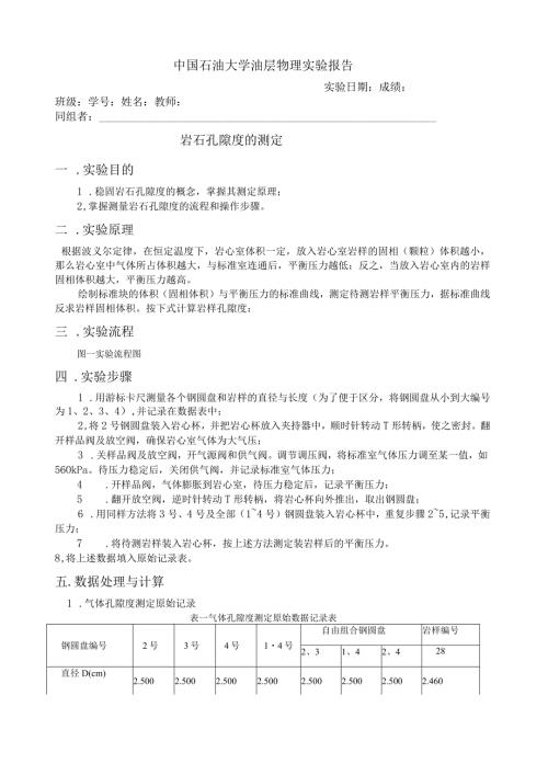 岩石孔隙度的测定.docx