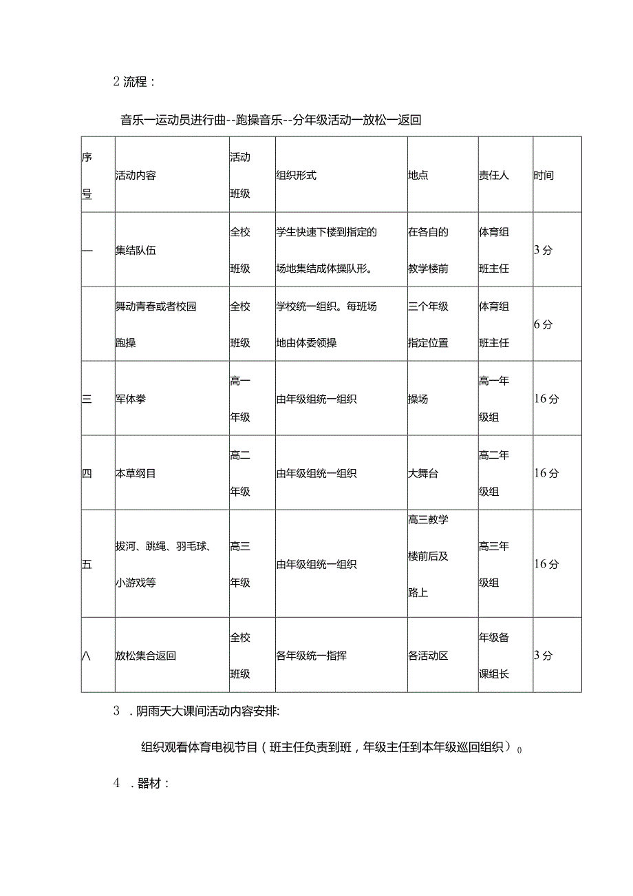 高级中学大课间季体育活动实施方案.docx_第3页