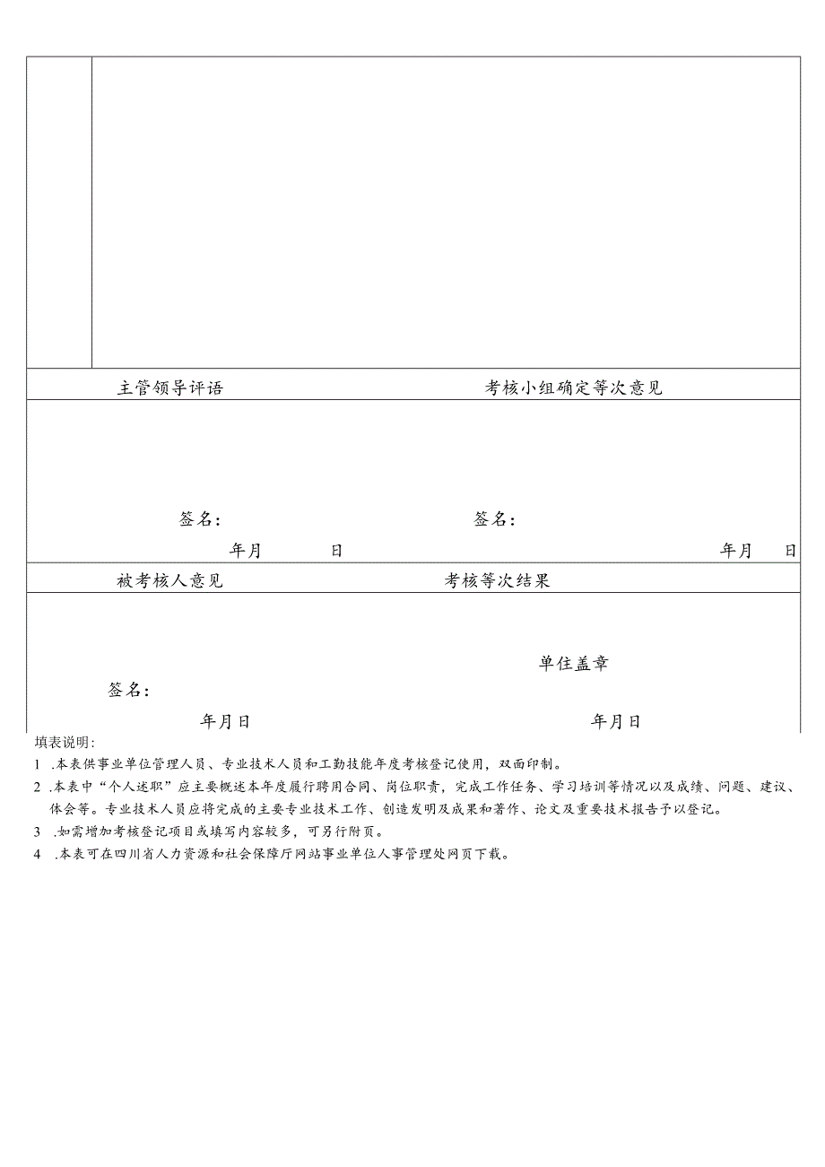 2023年四川省事业单位工作人员考核登记表0.docx_第2页