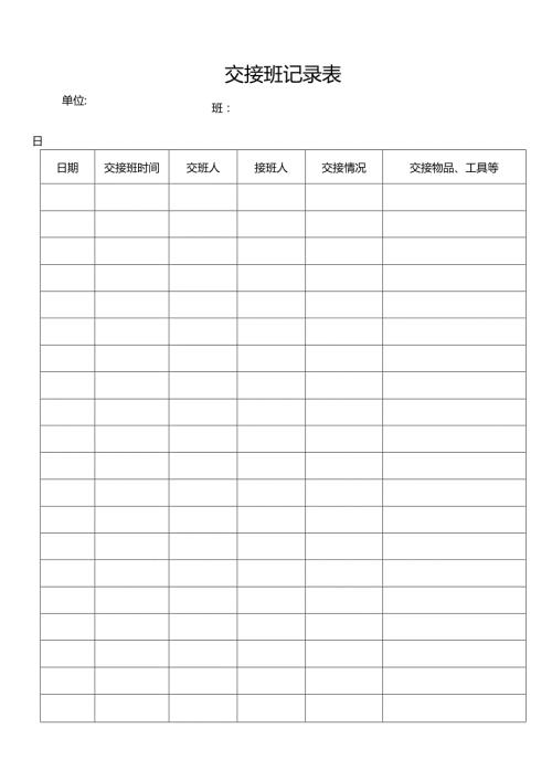 物业管理工程部全套表格.docx