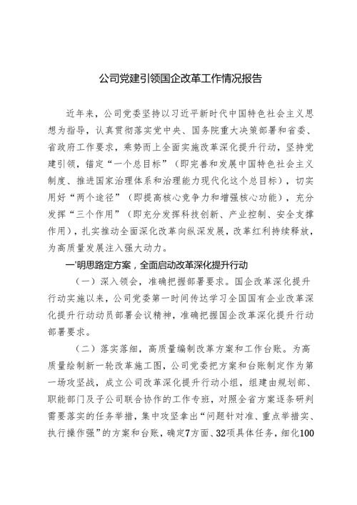 4篇 20242025年国企改革深化提升行动报告工作总结.docx