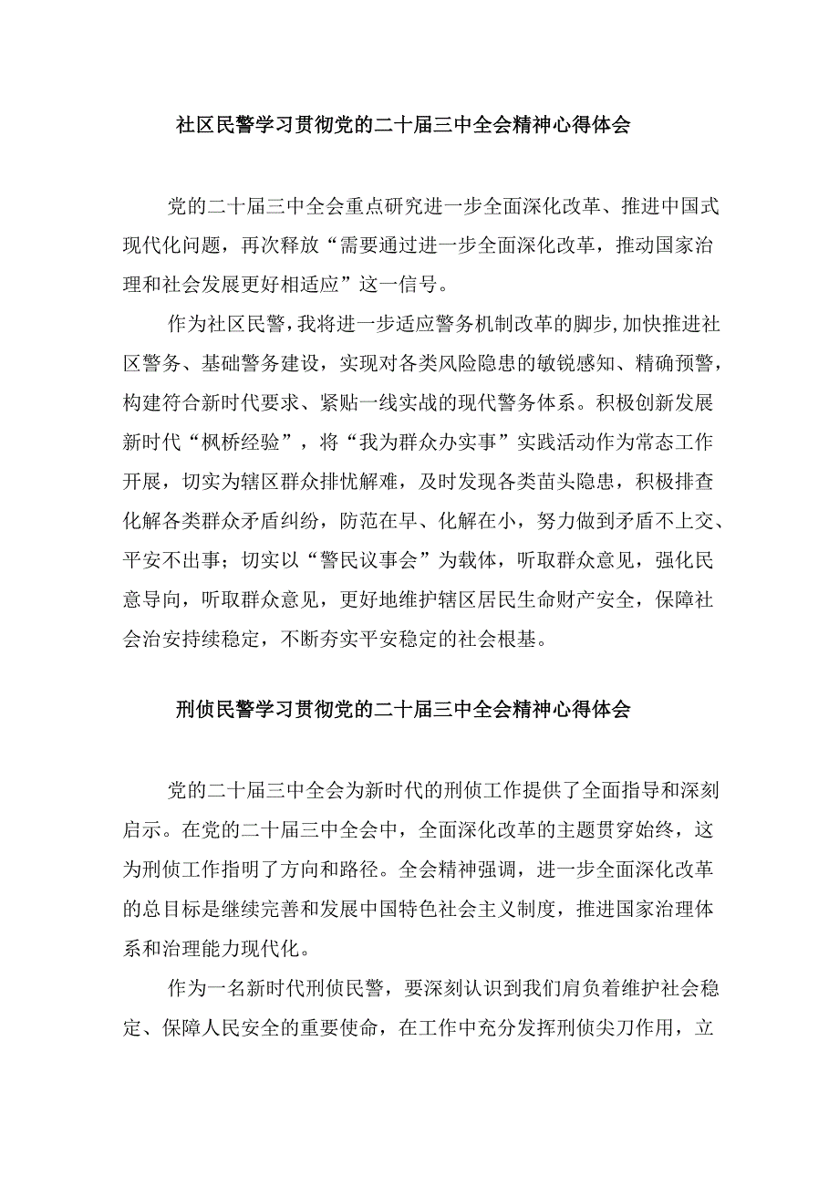 （11篇）县级公安机关主要领导干部学习贯彻党的二十三中全会精神心得体会（详细版）.docx_第3页