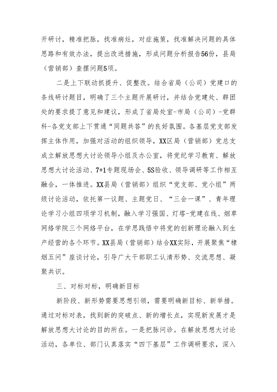 解放思想大讨论活动情况汇报.docx_第3页