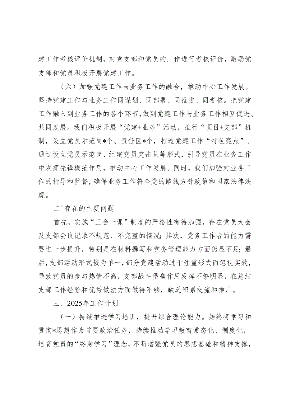 2篇范文 2025年党支部工作计划.docx_第3页