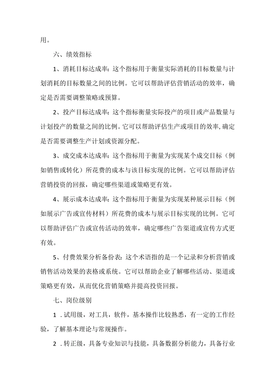 广告投手工作职责说明书及绩效考核表.docx_第3页