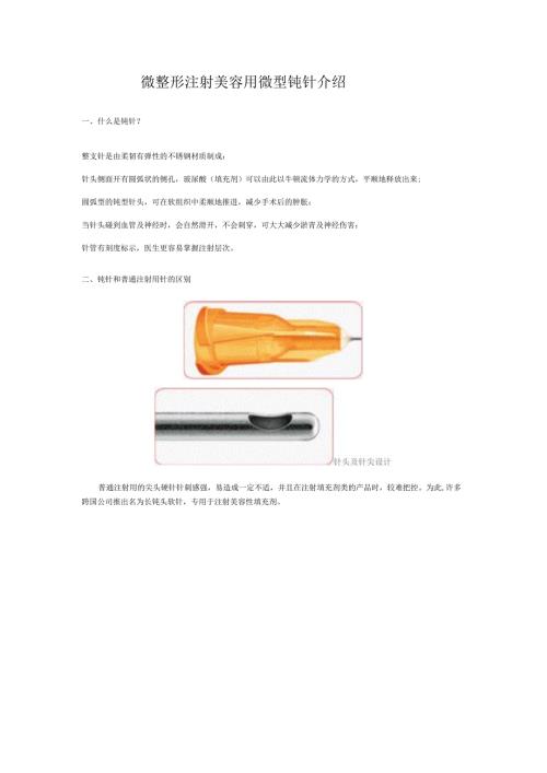 医美钝针技术在注射美容中应用课件.docx