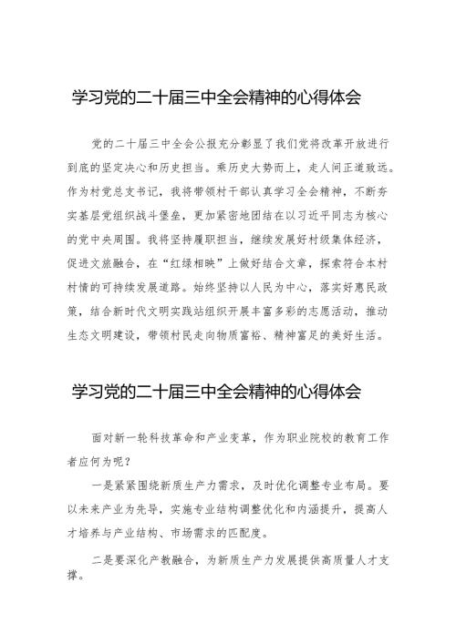 学习观看二十三中全会精神的心得体会样本二十六篇.docx