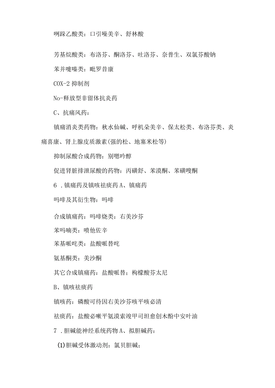 药理学药物分类目录.docx_第3页