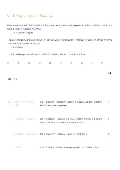 SAP业务Design1711集成方案.docx