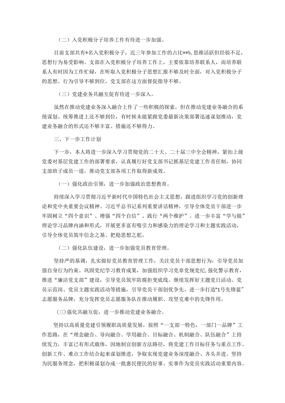 2024年党支部书记抓基层党建述职报告.docx_第3页