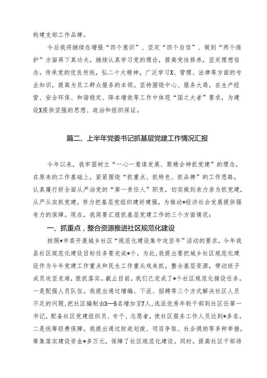 2024年党支部书记抓党建工作述职报告10篇（最新版）.docx_第3页