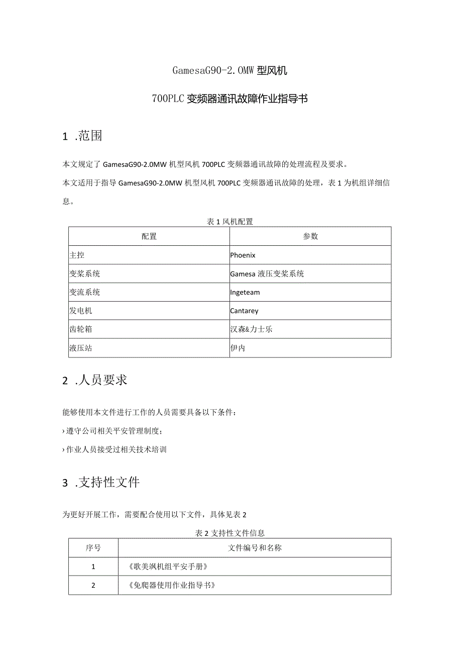 歌美飒G902MW型风机700PLC变频器通讯故障作业指导书.docx_第2页