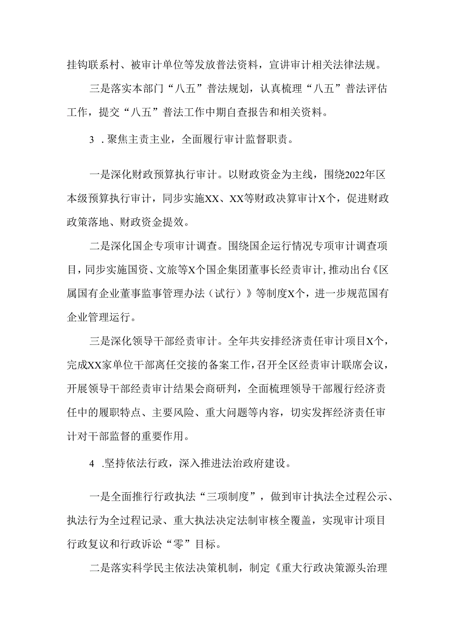 2024年审计局依法履职情况述职报告.docx_第3页