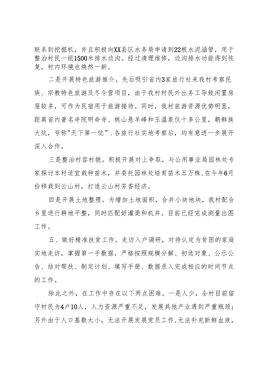 XX村第一书记述职报告.docx_第2页