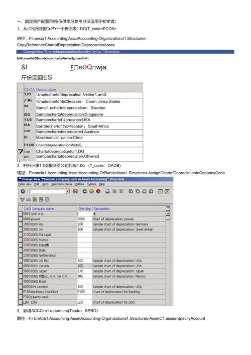 SAP固定资产(AM)配置及操作手册技术文档(1).docx